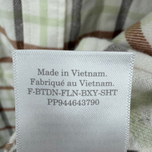 Everlane Button Down Boxy Flannel Shirt in brown plaid Size M - Picture 8 of 9